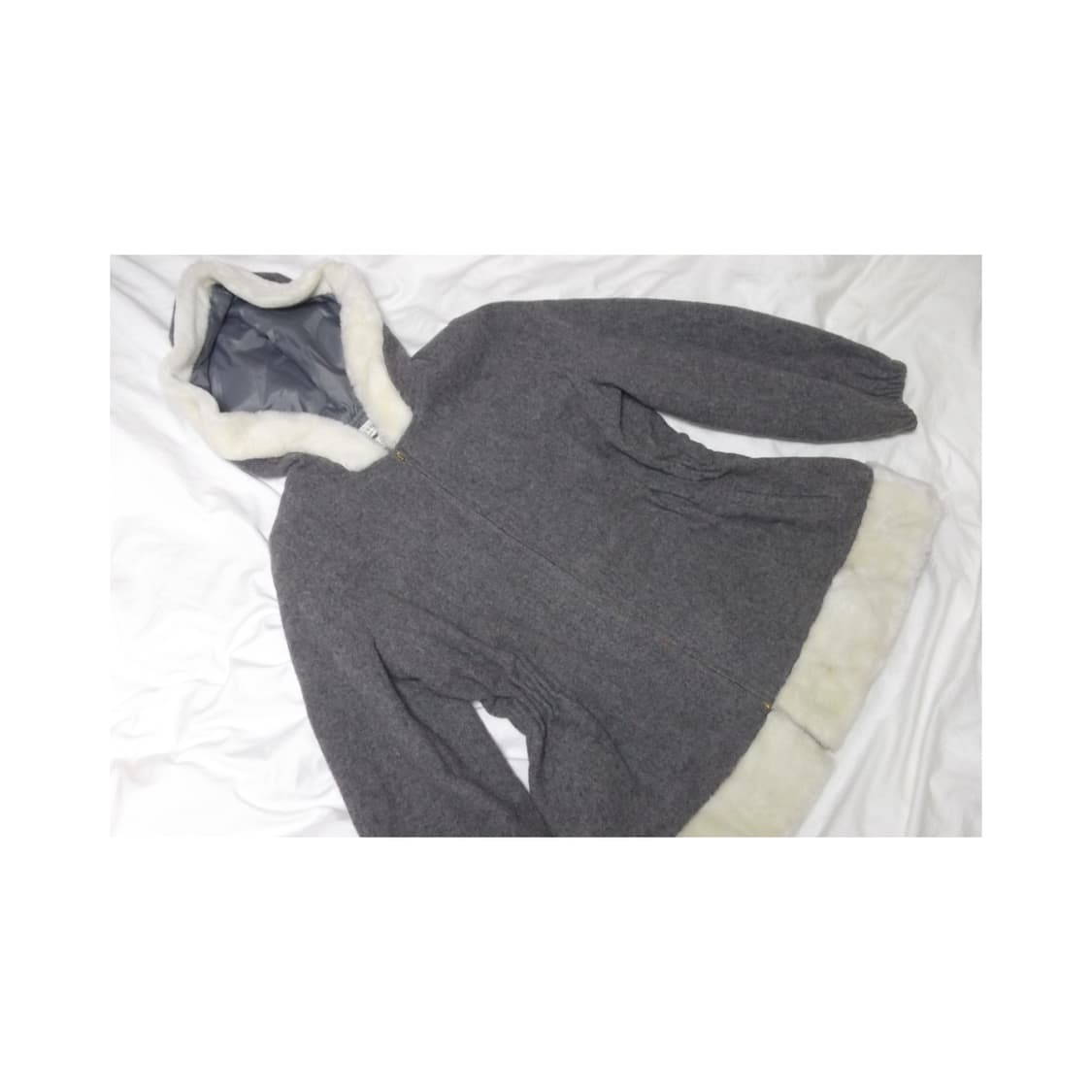 일본 빈티지 갸루 히메갸루 고스로리 모리걸 후드 퍼 코트 자켓 일브 로걀 상품이미지1