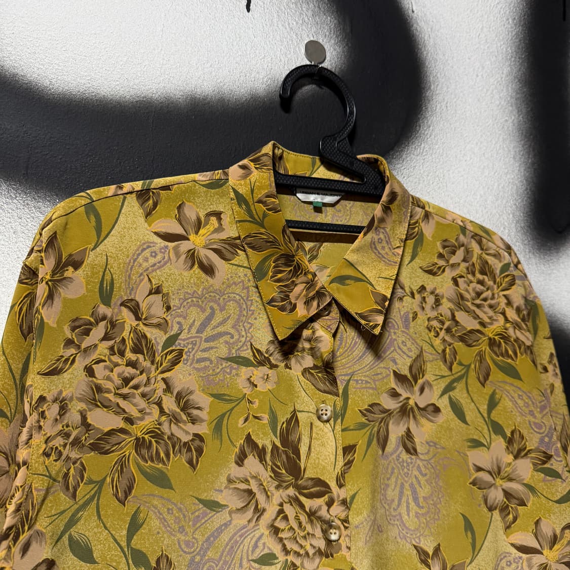 VTG 빈티지 플라워 자카드 패턴 긴팔 셔츠 상품이미지3