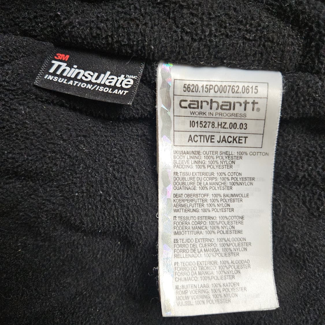 (무료배송) 칼하트 WIP 신슐레이트 액티브 자켓 브라운 / M사이즈 상품이미지3