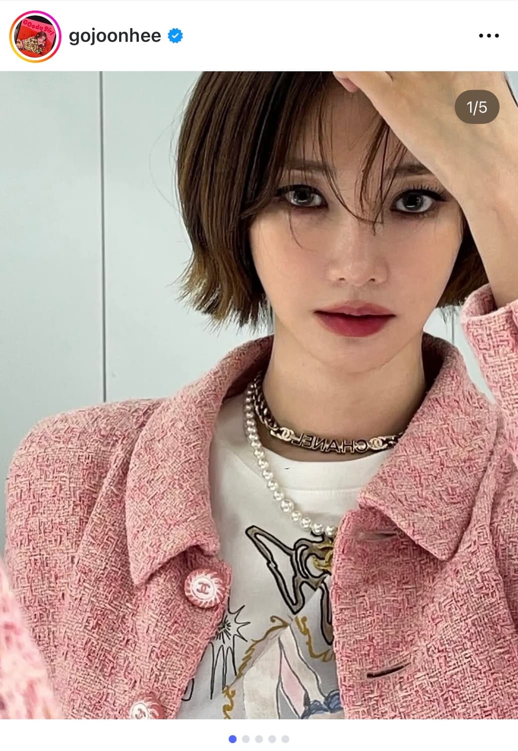 샤넬 2019 크루즈 트위드 재킷 고준희 쥬쥬언니 슈블리맘 FR40 상품이미지1