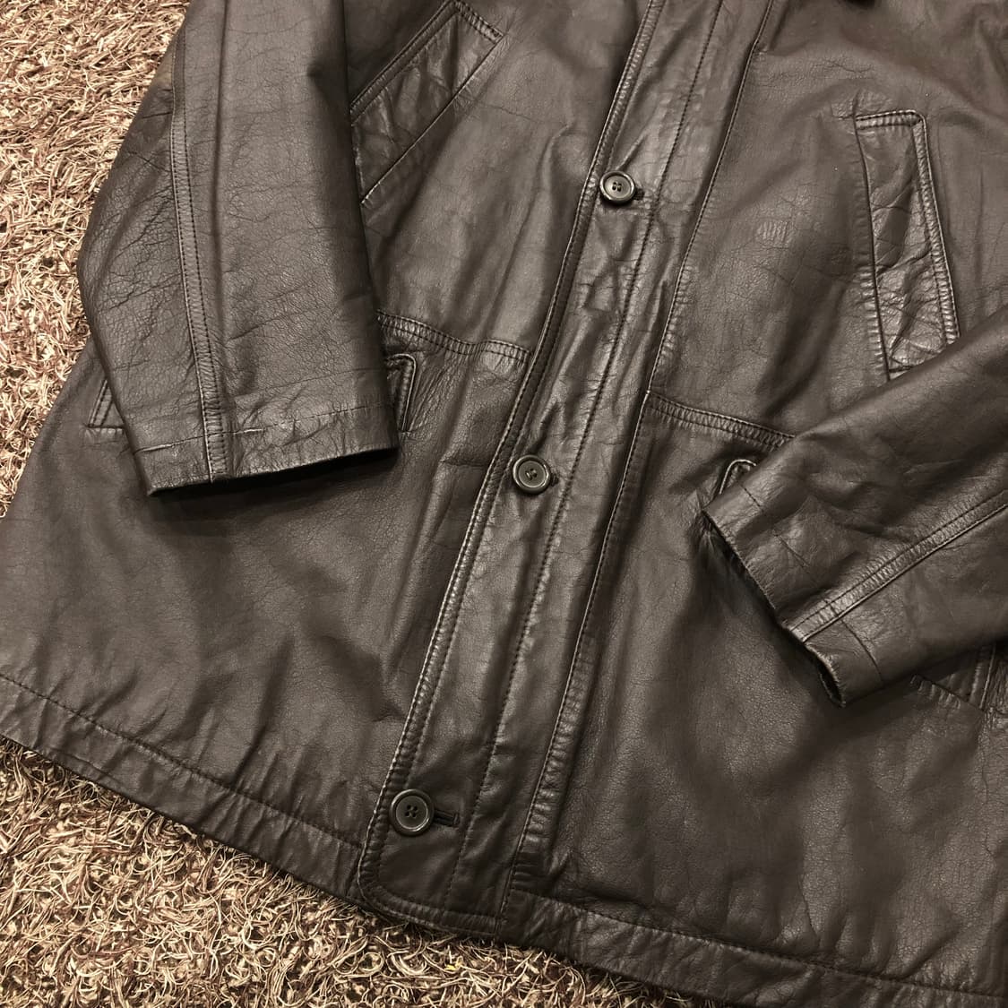 빈티지 소가죽 카코트 레더 가죽 자켓 상품이미지3