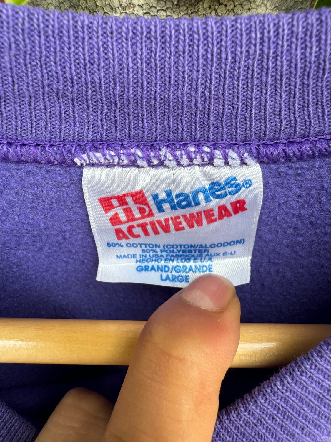 90s hanes made in usa 프린팅 50/50 맨투맨 스웻셔츠 상품이미지5