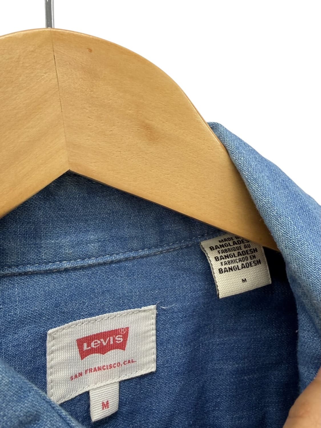 리바이스 오렌지탭 샴브레이 셔츠 (M) 상품이미지4