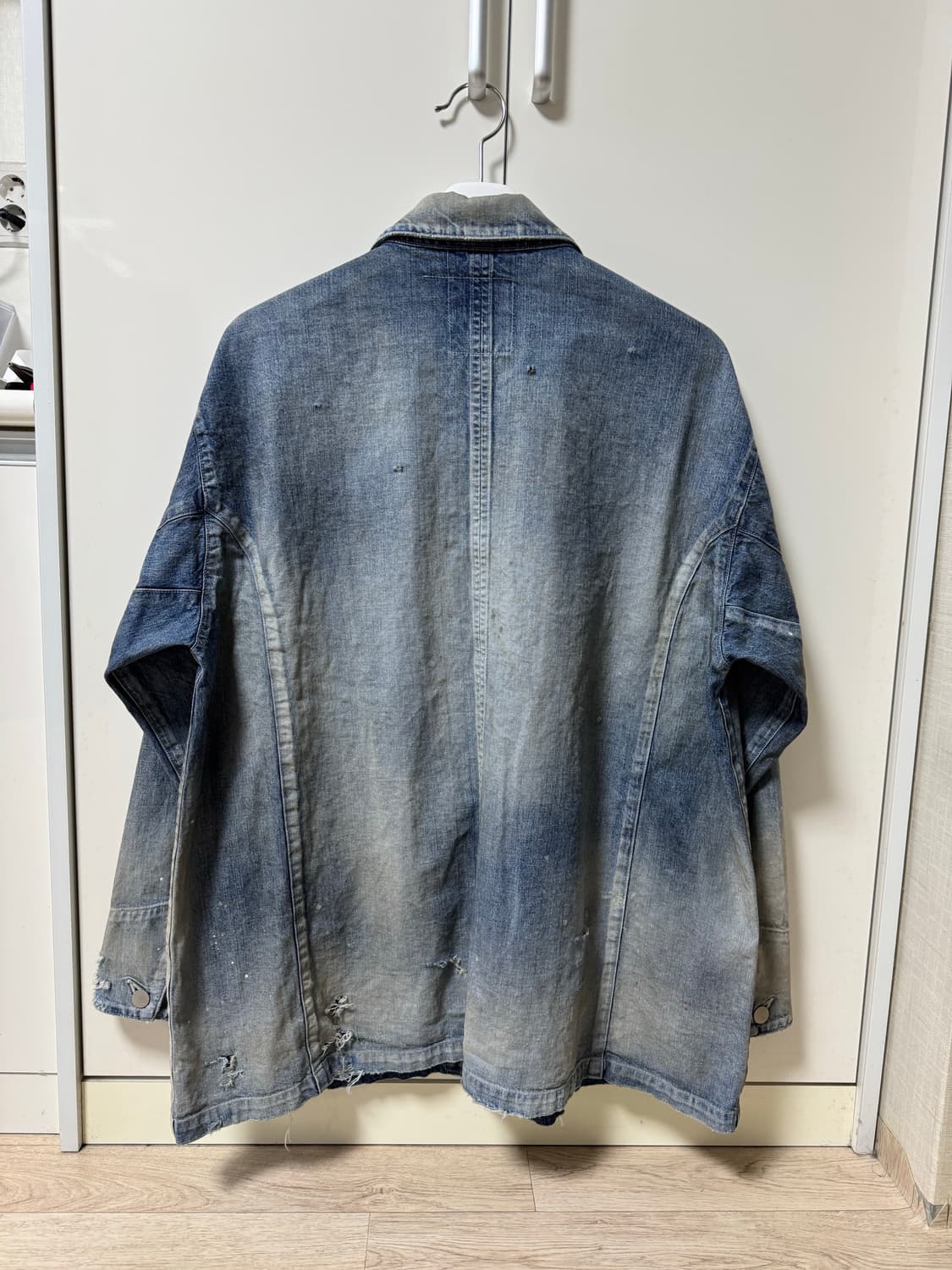 2) 안셀름 데님 커버올 인디고 상품이미지2