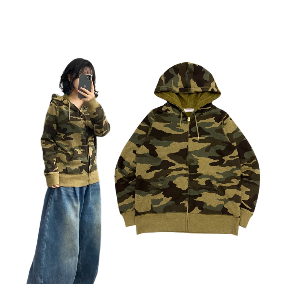 JPN 제팬 카모 후드집업 상품이미지1