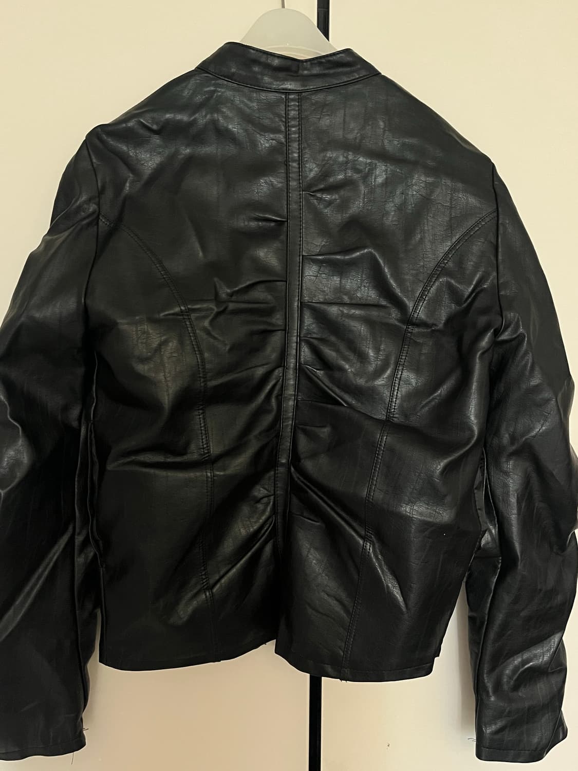 나체 블랙 레더 자켓  상품이미지5