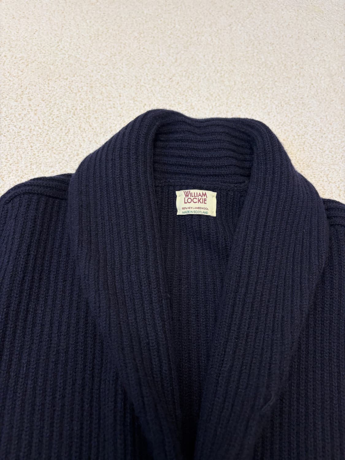 윌리엄 로키 네이비 숄카라 가디건 상품이미지2