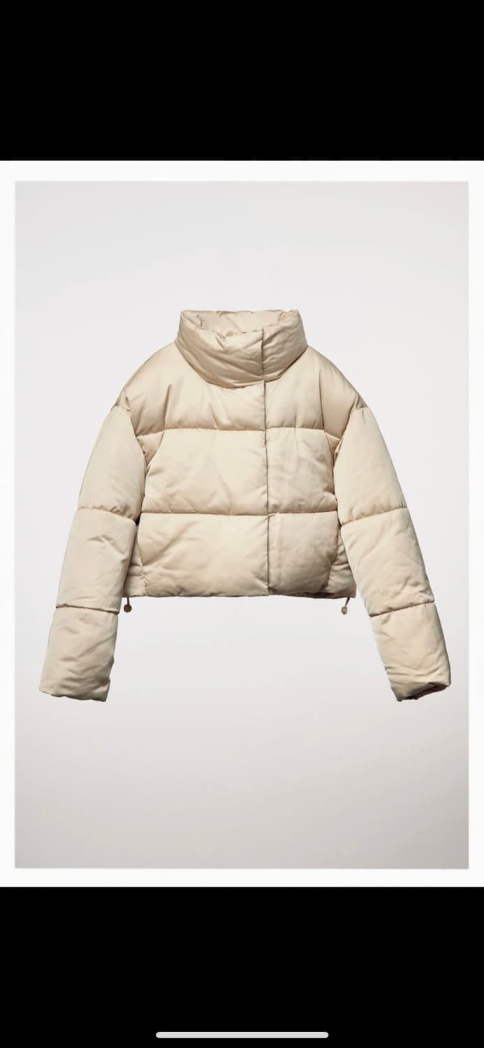 새상품) ZARA 자라 여성 새틴 푸퍼 자켓 숏패딩 s 상품이미지2