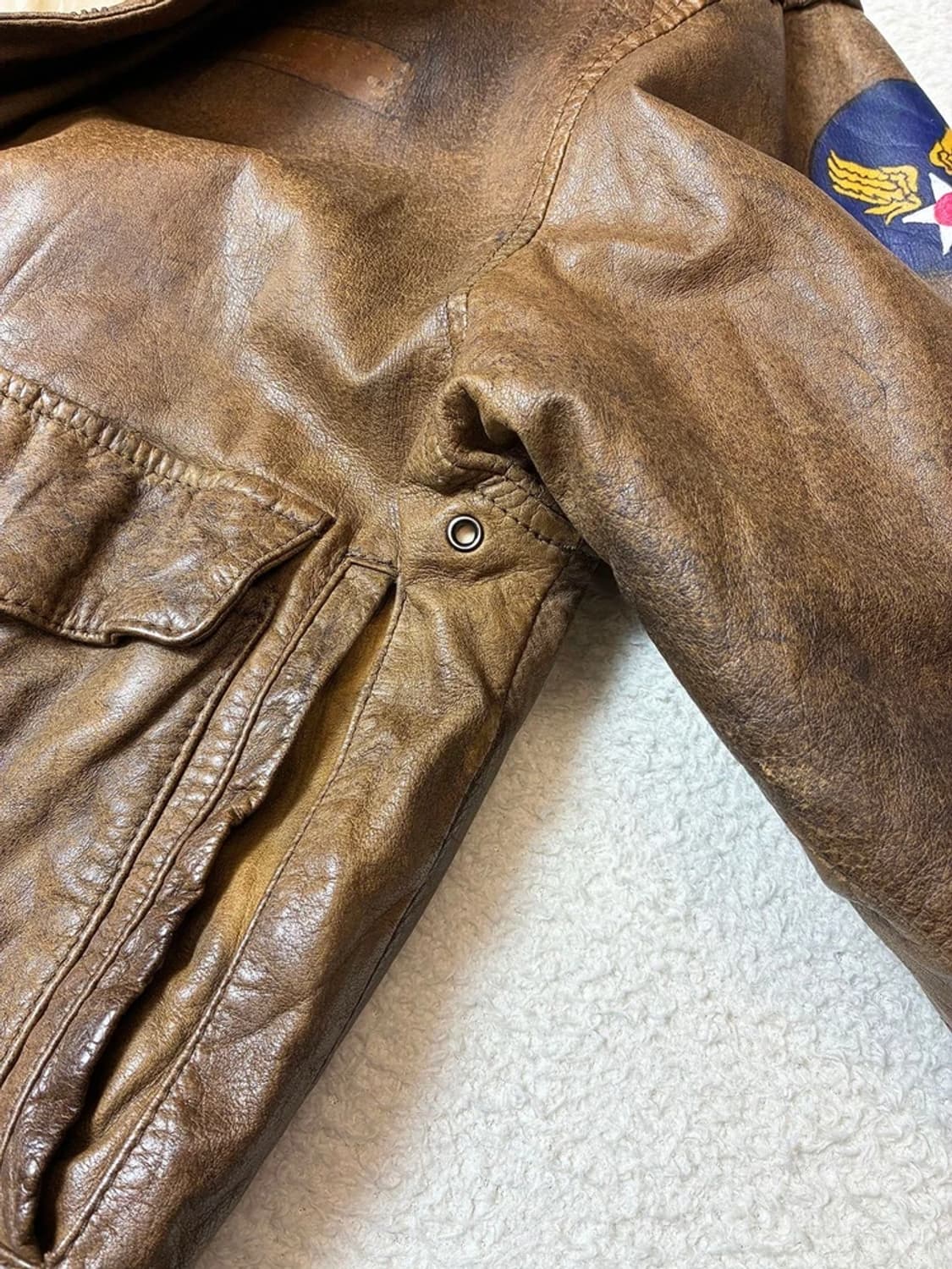 어드벤처 바운드 00's A-2 양가죽 봄버 자켓 PN7329 상품이미지6