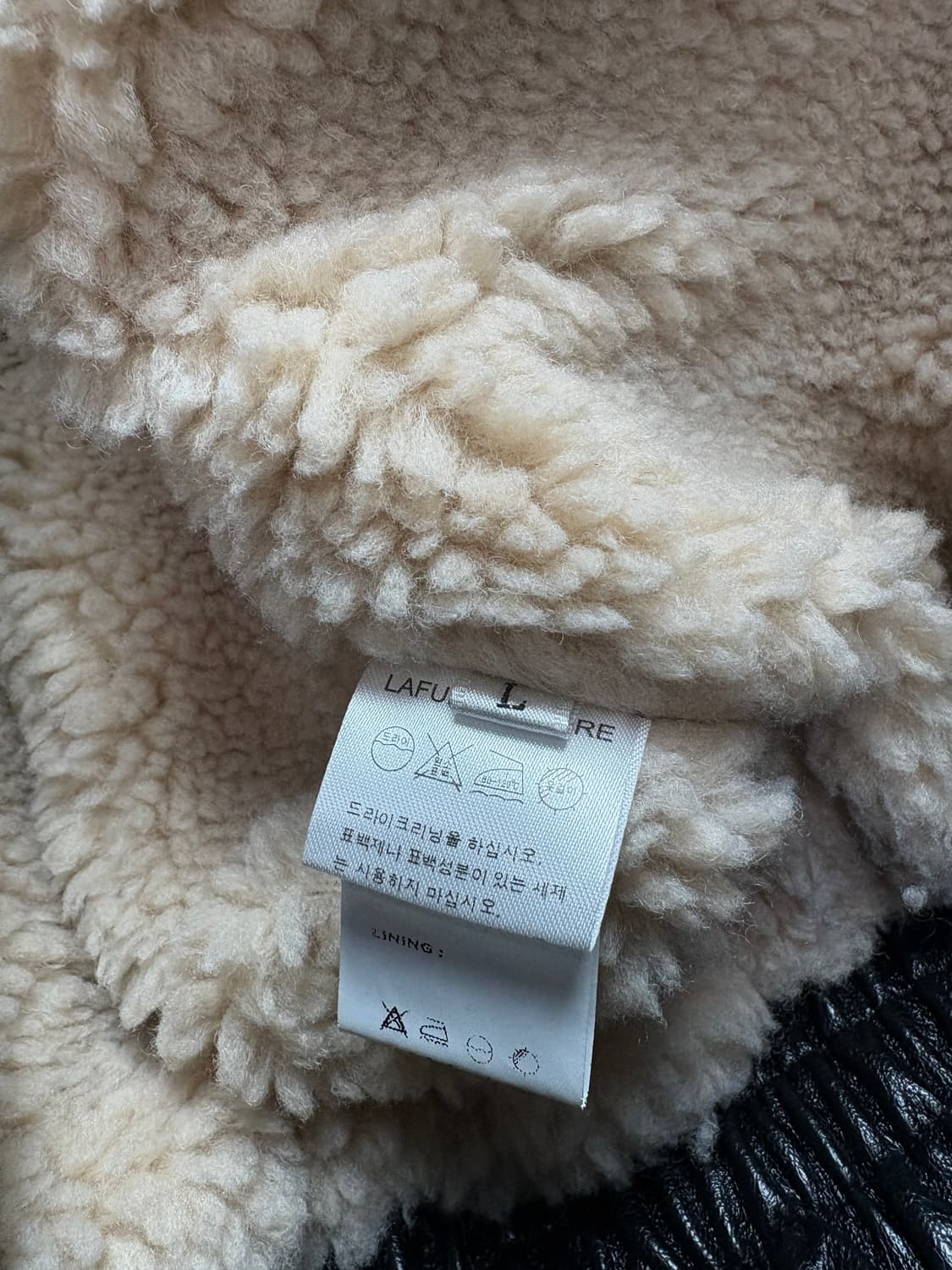 라퍼지스토어 히든 레더 무스탕 레더 봄버 자켓 2490 상품이미지4