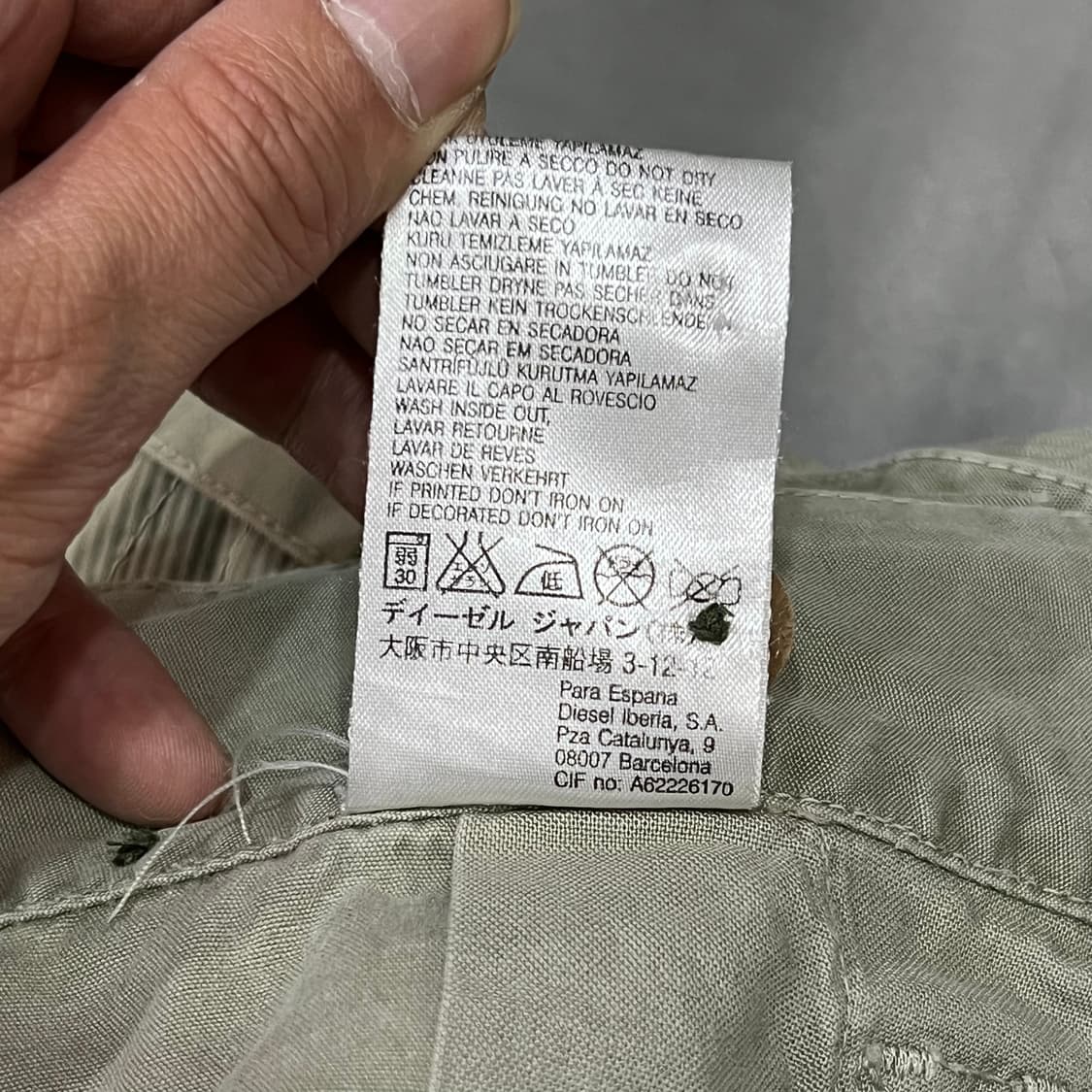  디젤 카고 하프 팬츠 y16798 상품이미지9