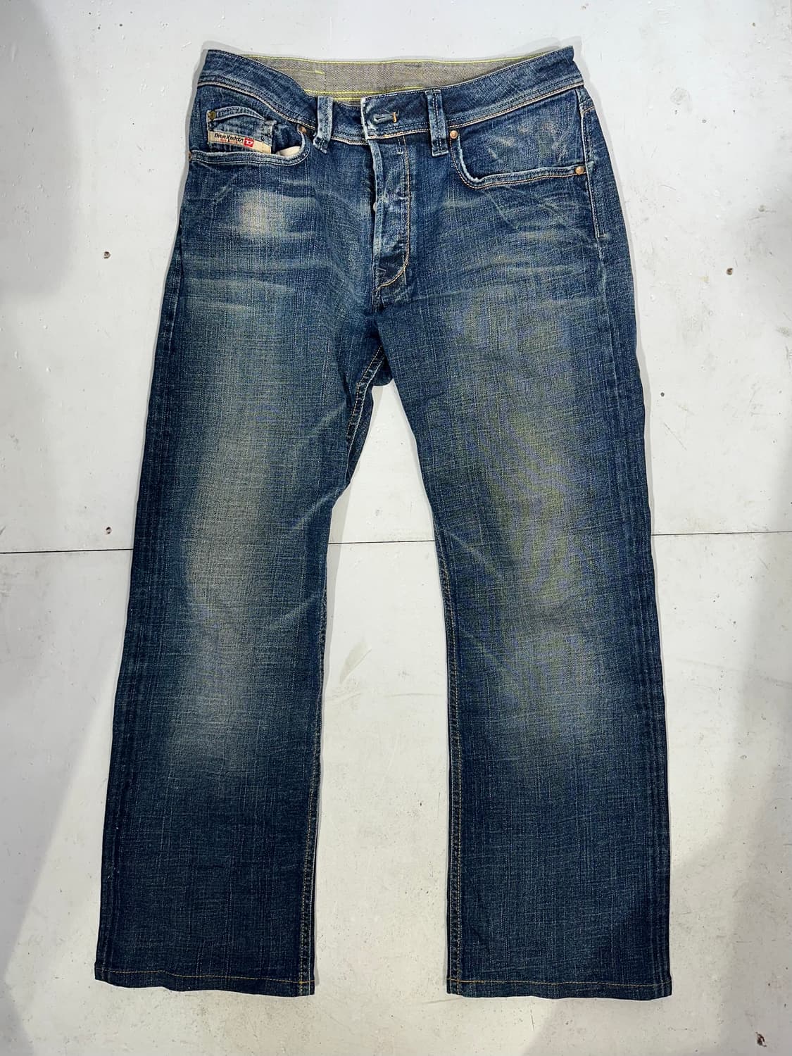 디젤 중청 와이드 데님 팬츠 29 상품이미지4