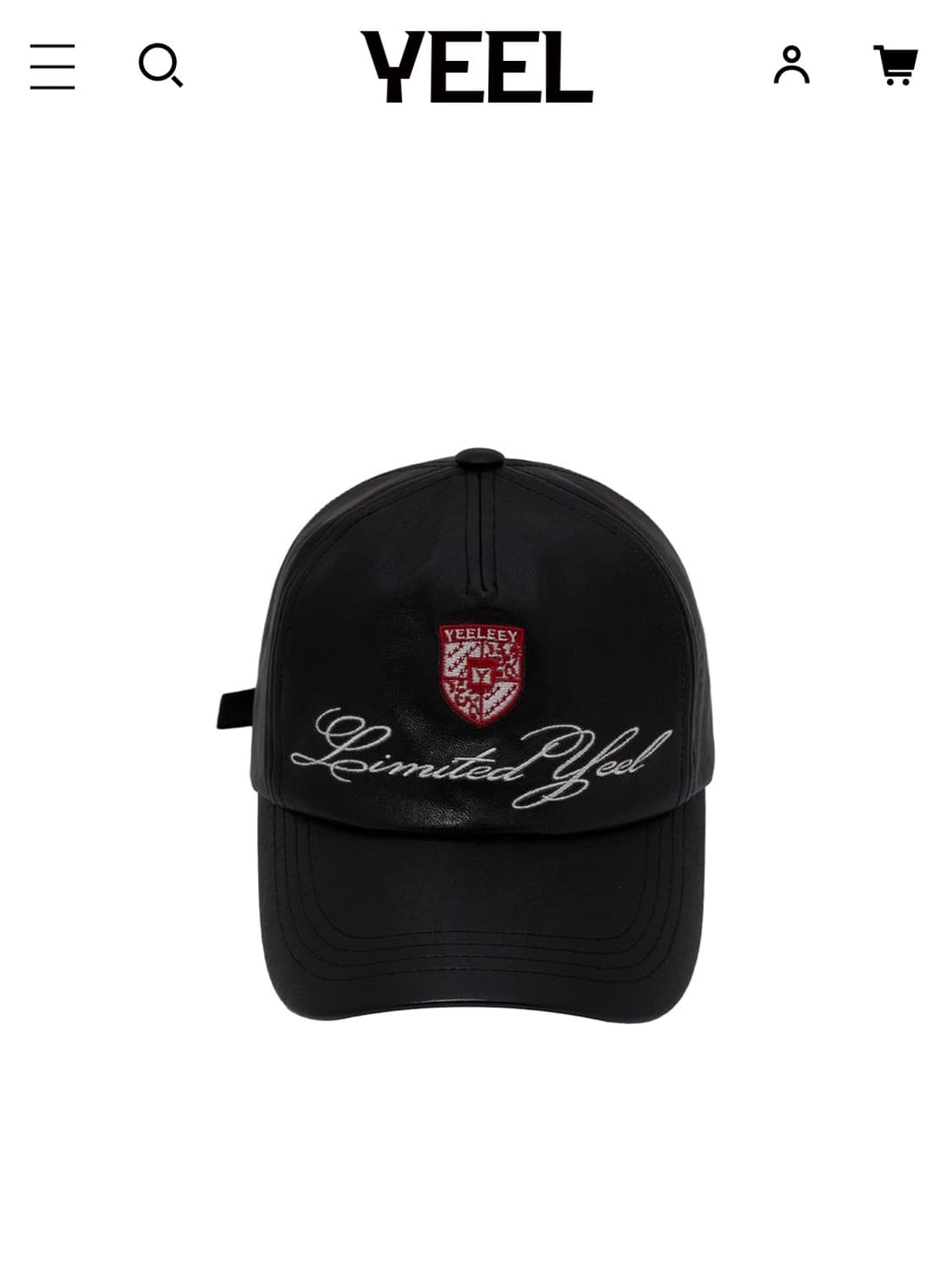 YEEL 레더 볼캡 상품이미지1