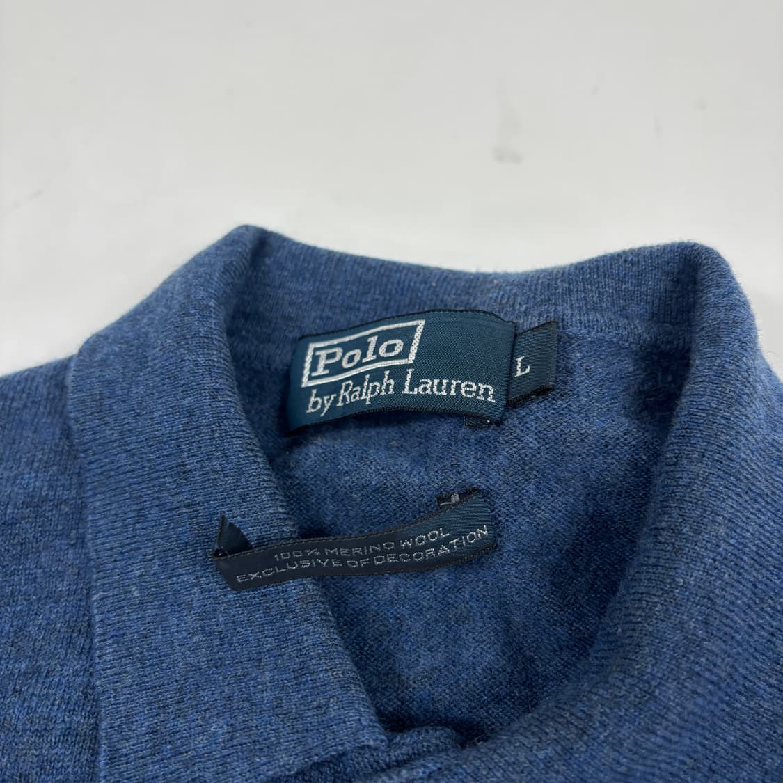 폴로 메리노울 카라넥 니트 상품이미지6