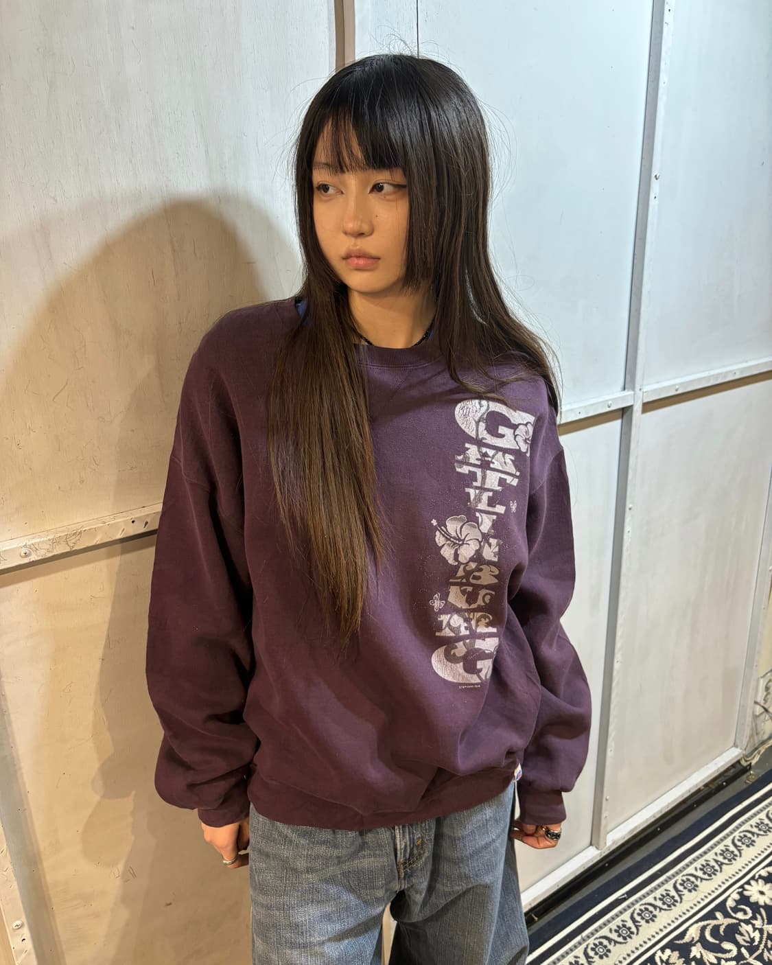 90s RUSSELL y2k grunge purple sweats 상품이미지1