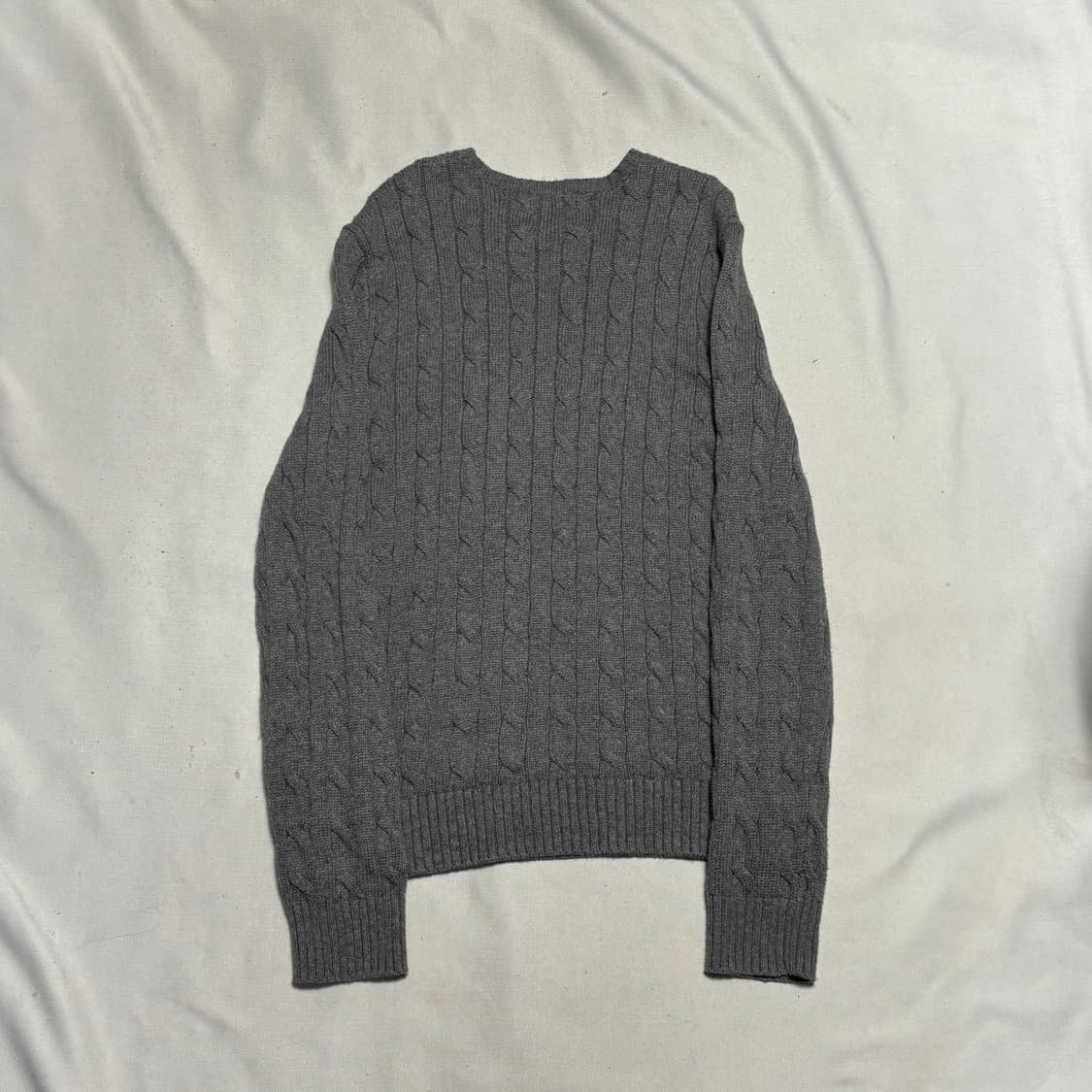 M 폴로랄프로렌 그레이 케이블 니트 상품이미지3