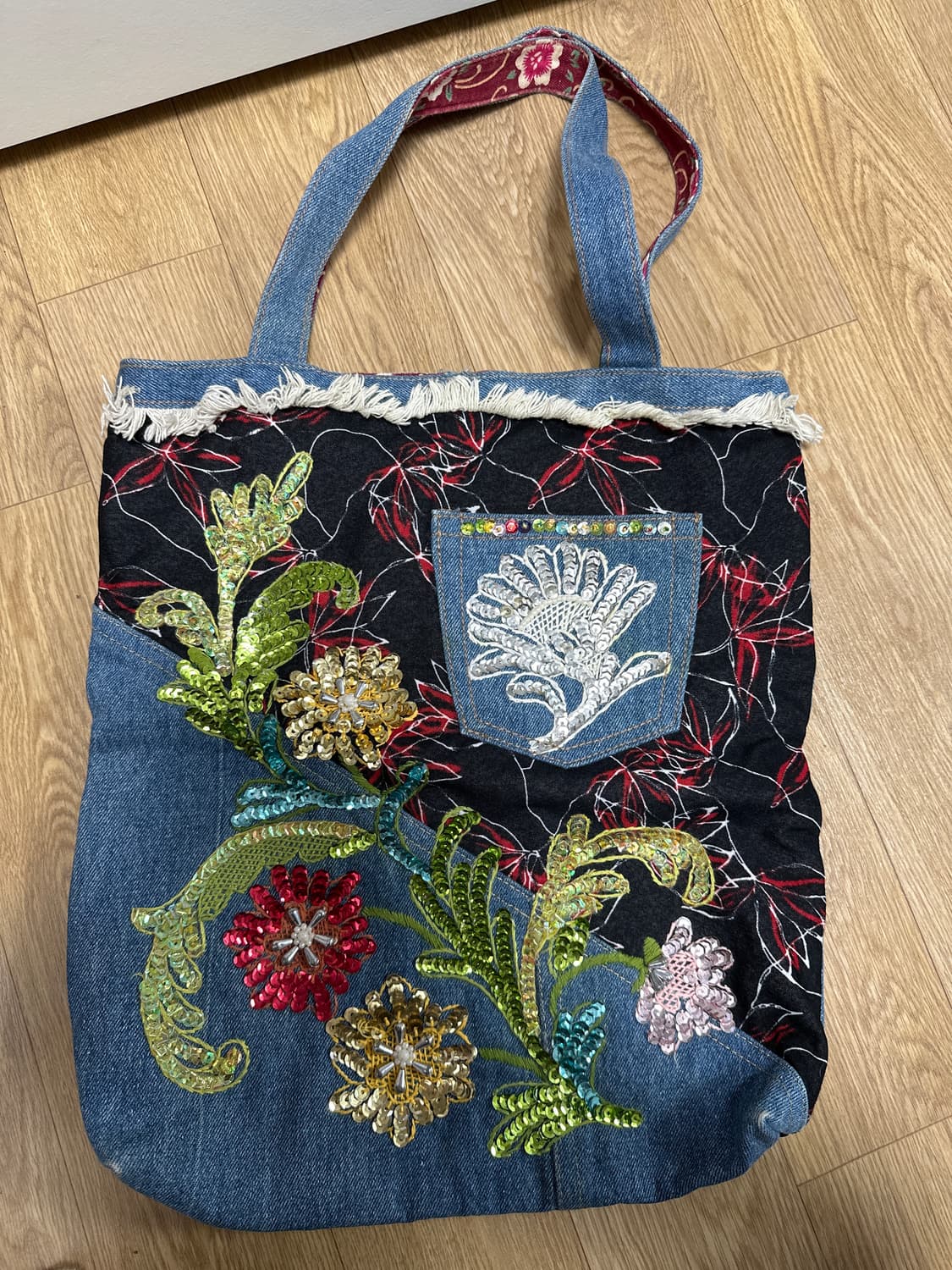 데님 시퀸백 상품이미지1