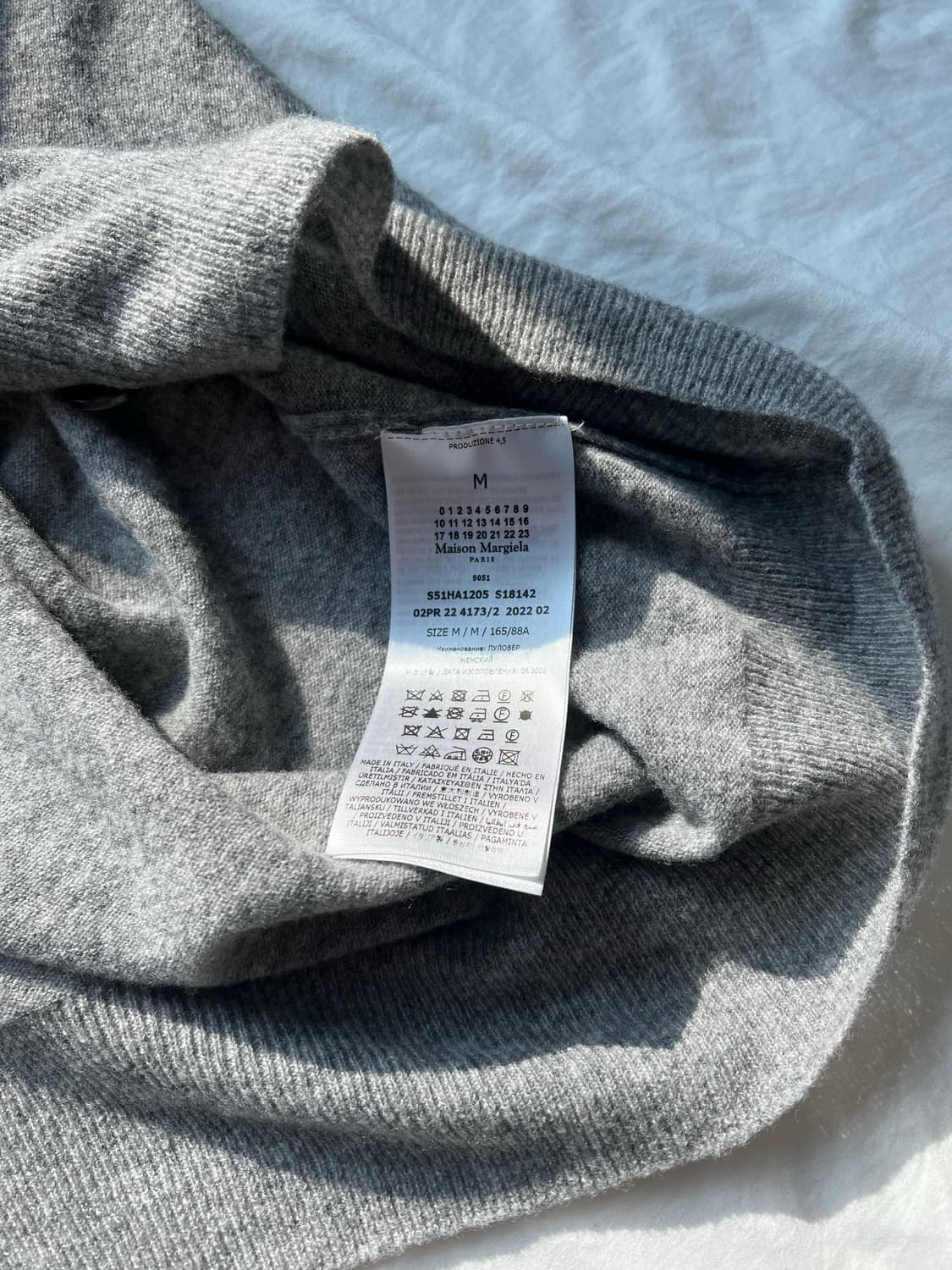 Margiela long cardigan gray 상품이미지3