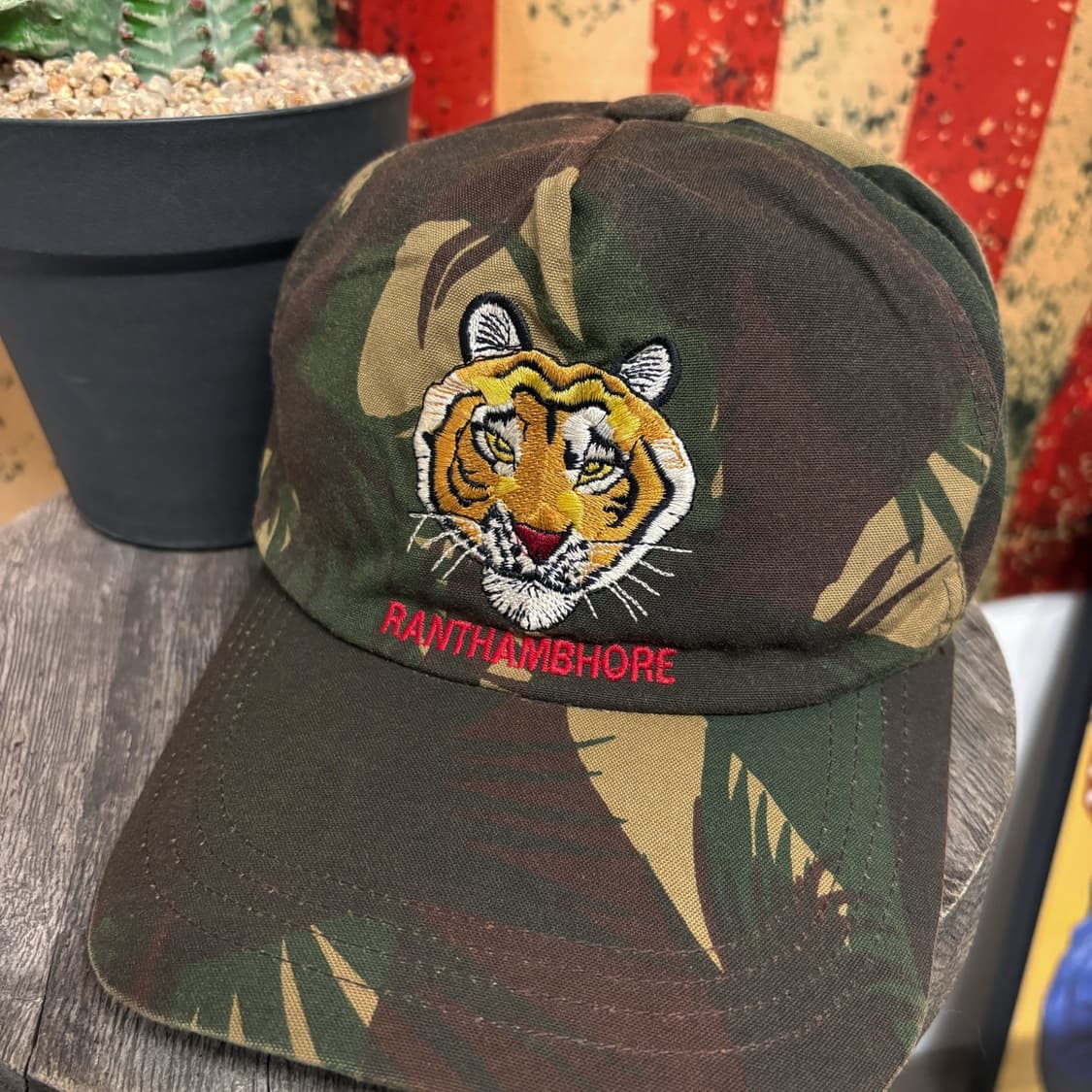 90s 란탐보르 인디아 타이거 사파리 로케이션 캡 N257 상품이미지2