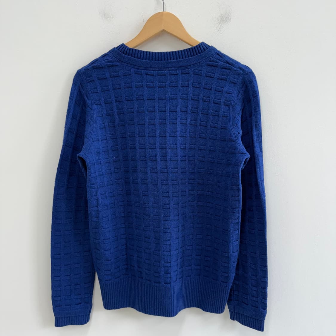 [L] 라코스테 격자 패턴 울 라운드 니트 스웨터 3686 상품이미지2