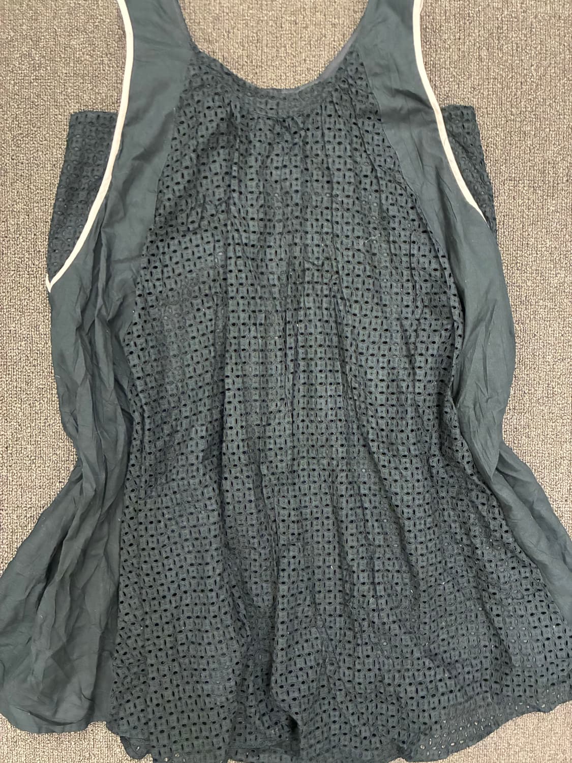 38)Japanese vintage 여성 펀칭 디자인 나시 원피스 상품이미지3