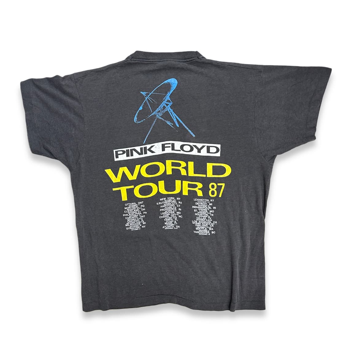 1987' PINK FLOYD 월드투어 티셔츠 L 상품이미지1