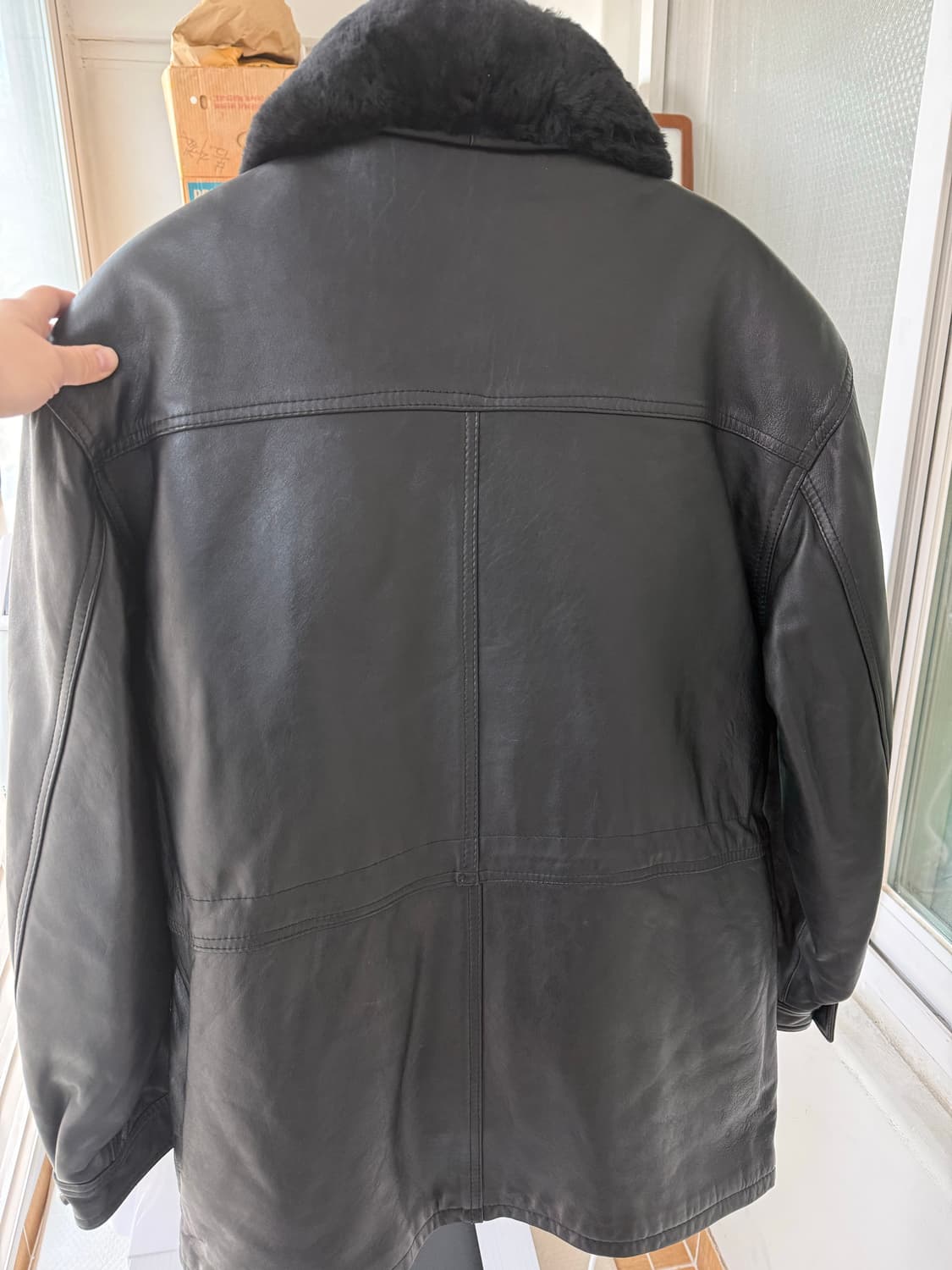 양가죽양털오리털자켓새것 상품이미지5