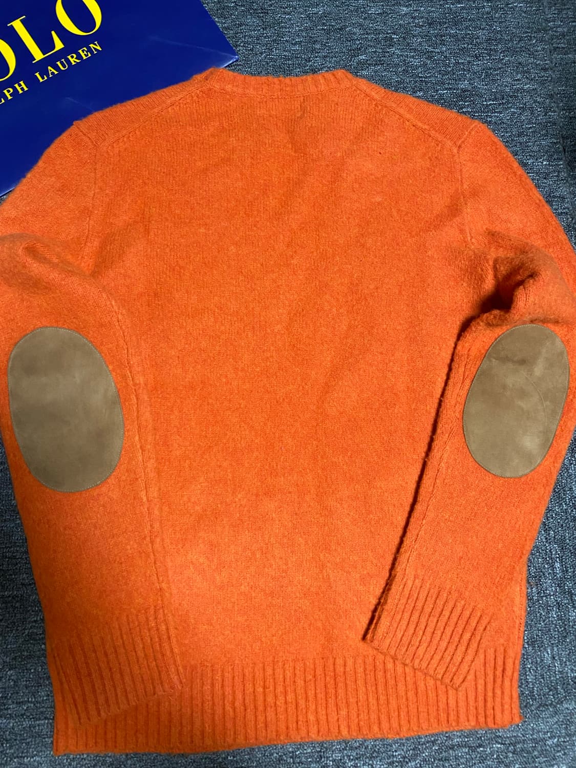 [반값이하급처] 폴로 최신QR 울캐시미어 엘보 패치 니트 상품이미지3