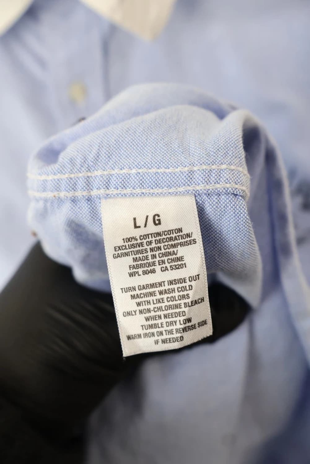 Aeropostale Oxford Shirt Sky Blue Logo 상품이미지7