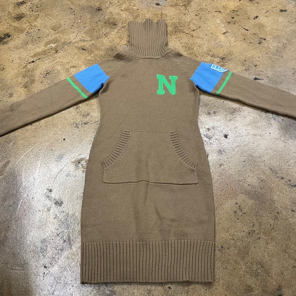 [정품/L,90] 나이키 우먼 니트 롱 원피스 b15 상품이미지3