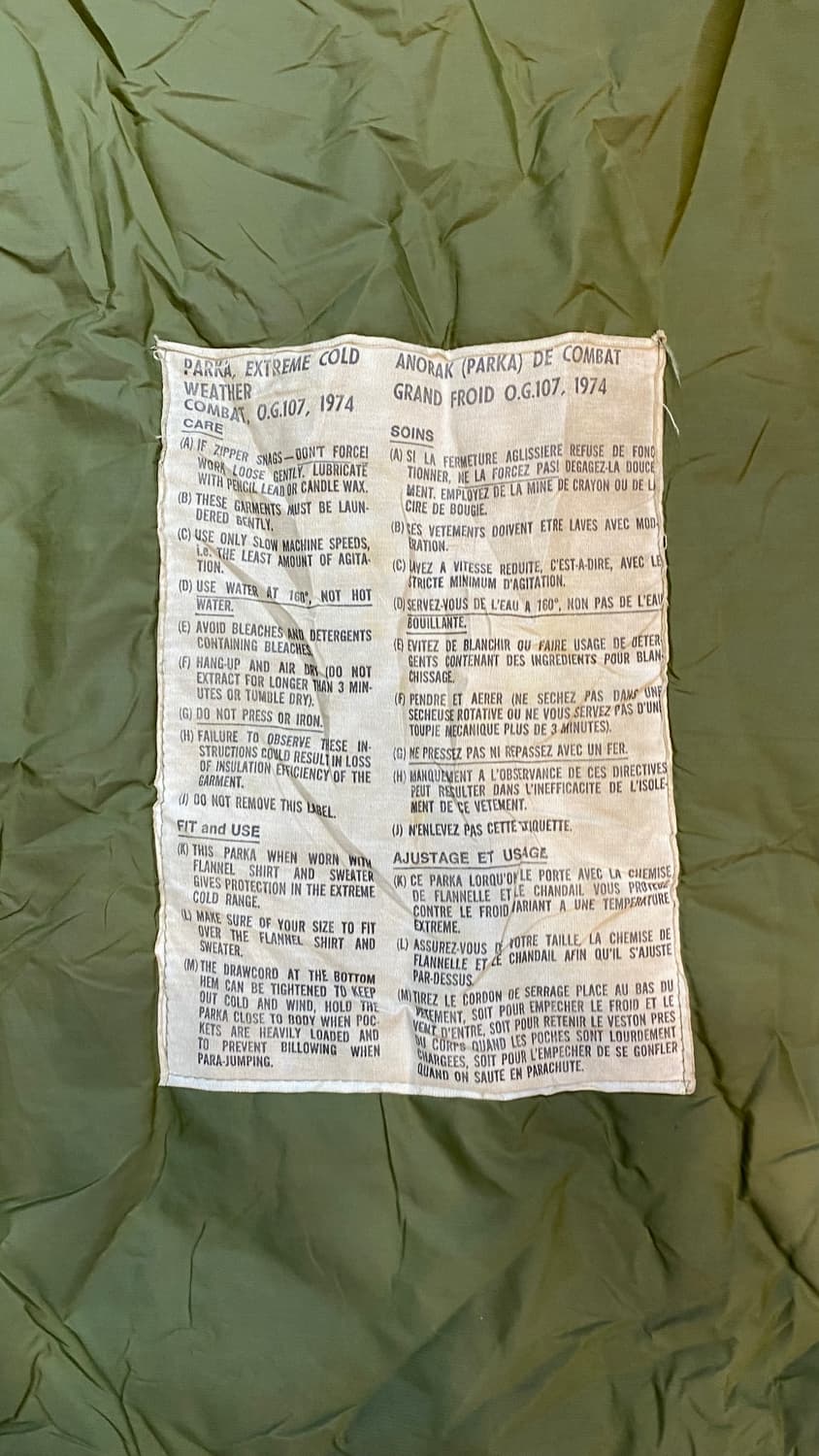 피쉬테일파카 70‘s France 상품이미지2