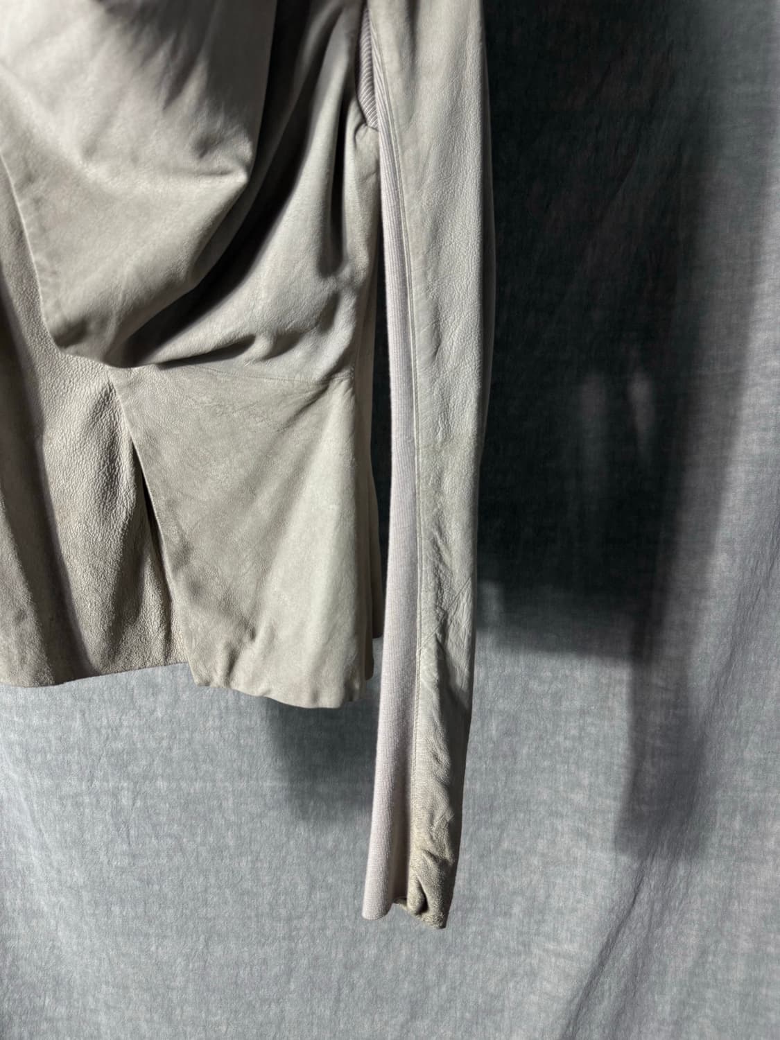 Rick Owens Draped Leather Jacket 상품이미지5