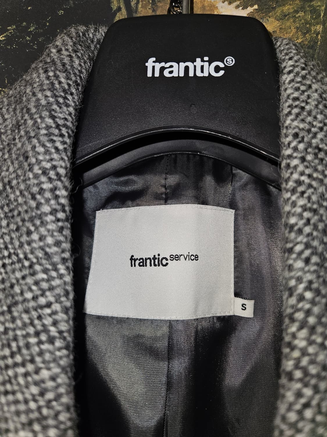 프랜틱서비스 25FW 오버사이즈 더블 울 코트(S) 상품이미지2