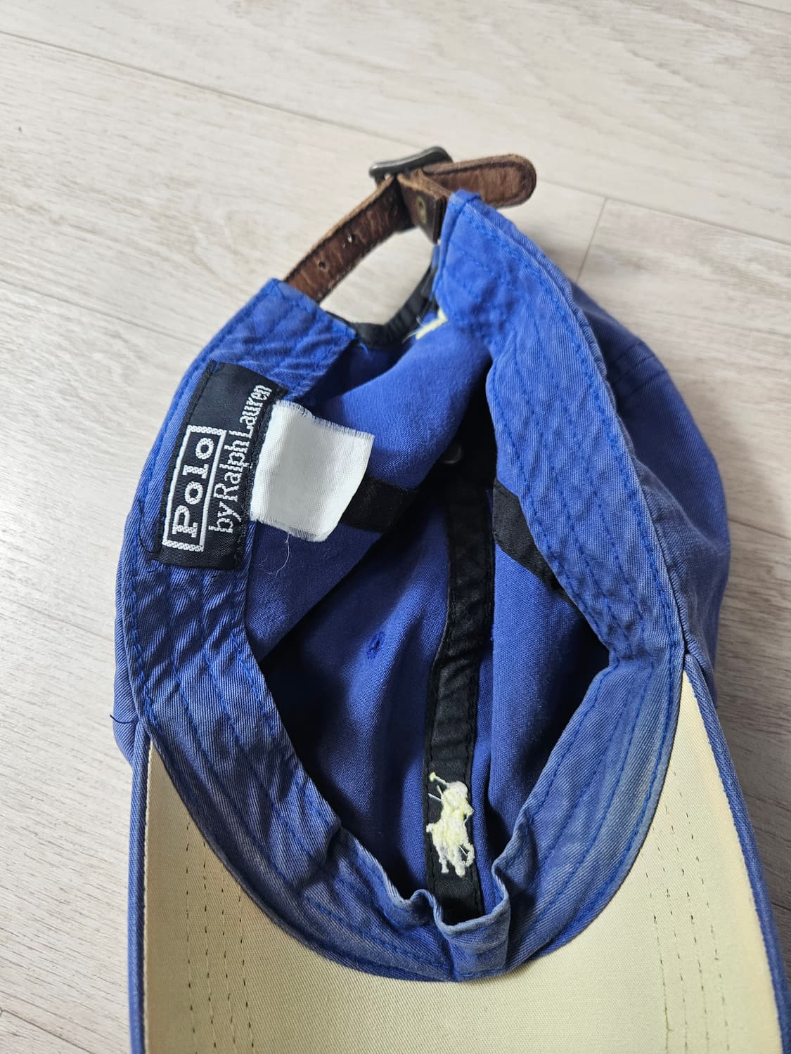 폴로 랄프로렌 블루옐로우 볼캡 모자 빈티지 F 상품이미지3