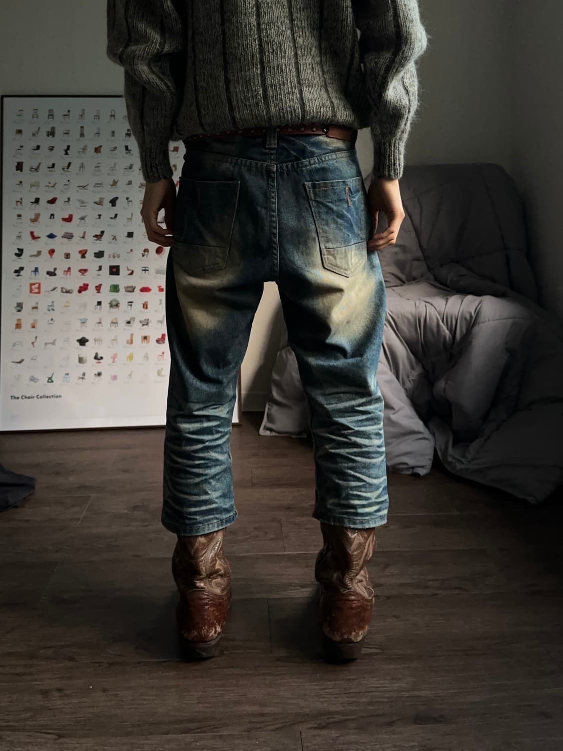 Codymaru 디스트레스 & 워시드 카프리 진 상품이미지6