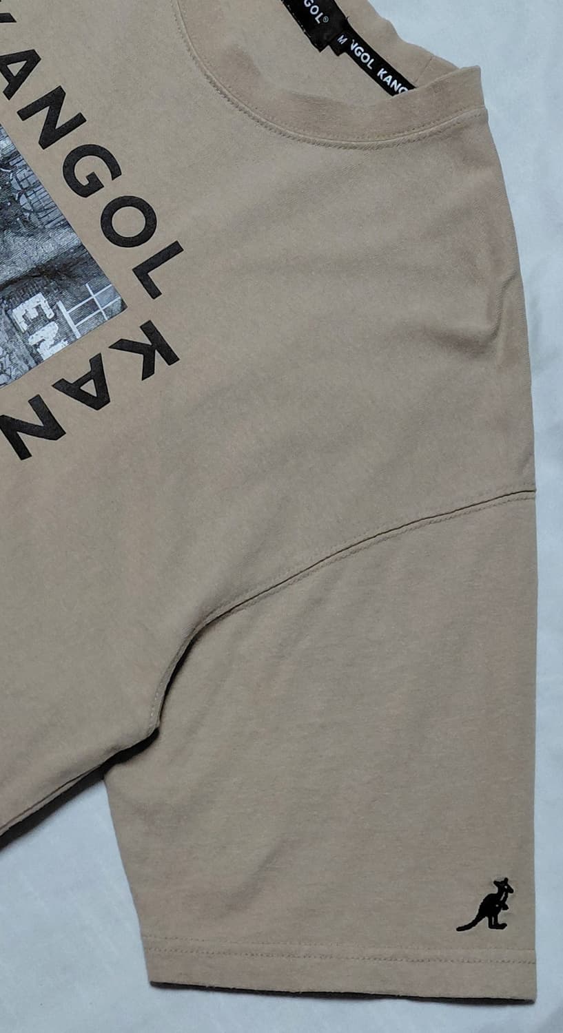 [M] 캉골(KANGOL) 그래피티 박스 로고 반팔 티셔츠 (베이지) 상품이미지3
