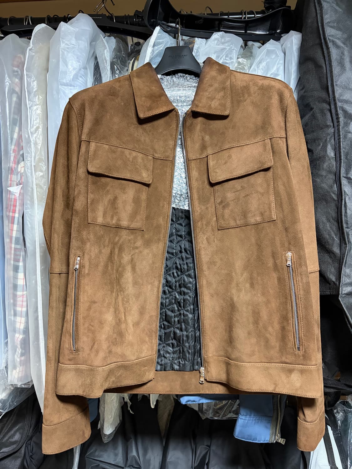 질스튜어뉴욕 스웨이드 가죽자켓 L 상품이미지1