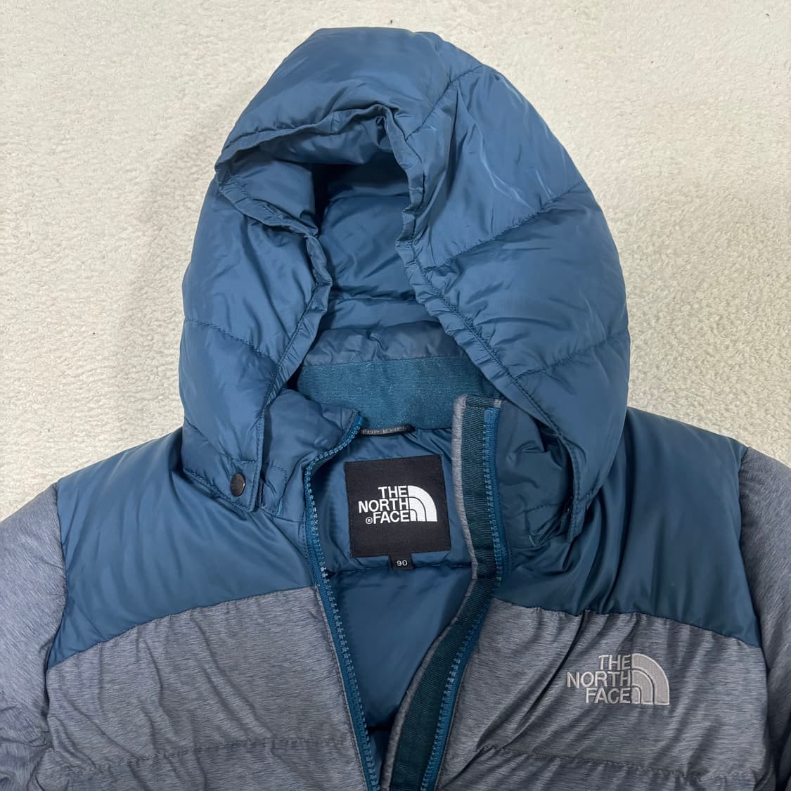 130 노스페이스 키즈 온 볼 경량 후드 패딩 자켓 1210-1 상품이미지3