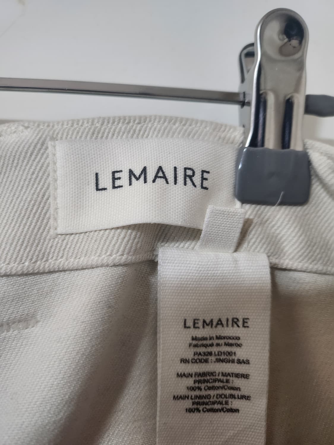 [S] 르메르 23fw 트위스트 벨티드 팬츠 - 화이트 상품이미지7