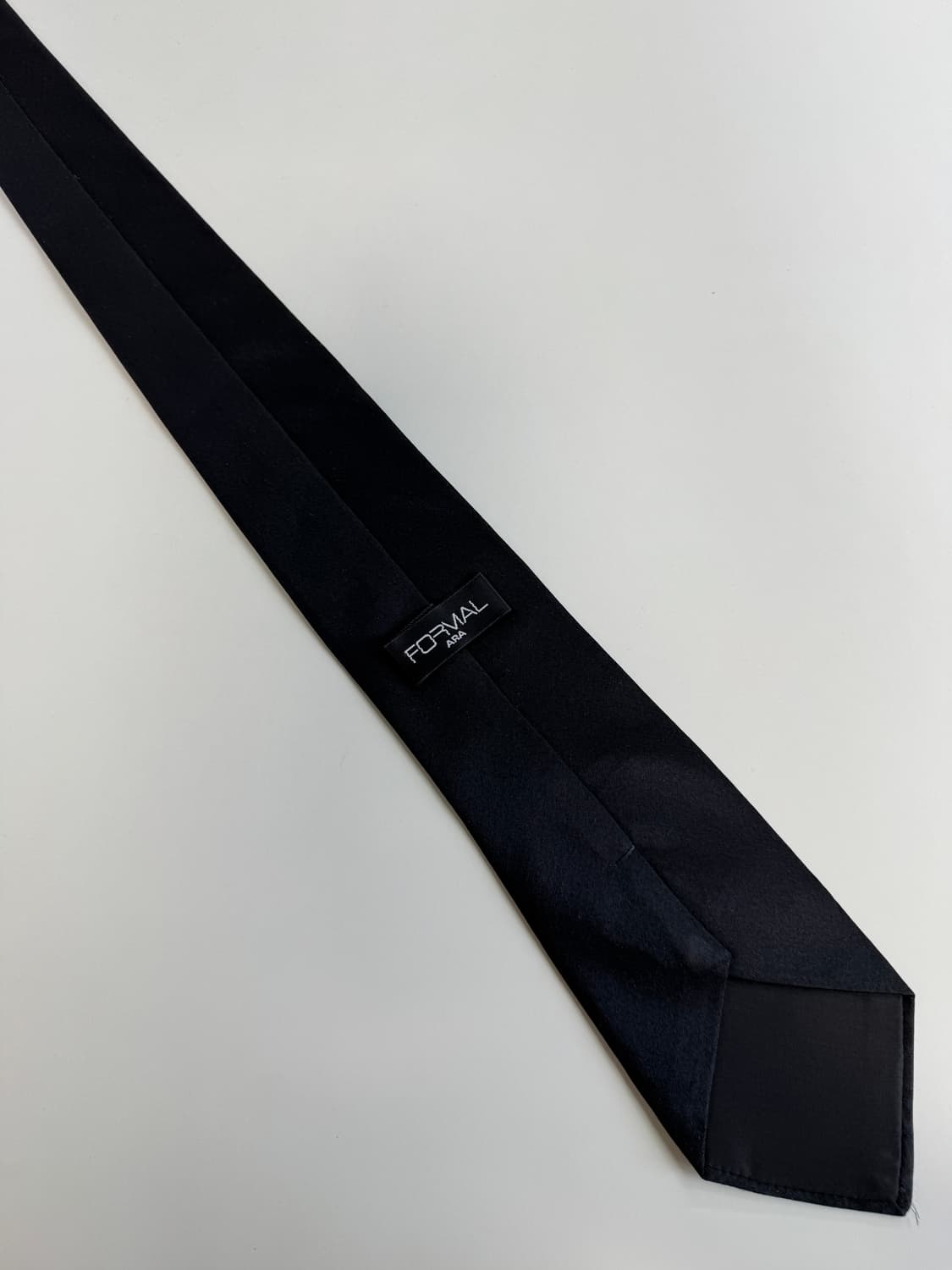 빈티지 블랙 실크 넥타이 8.5cm 상품이미지3