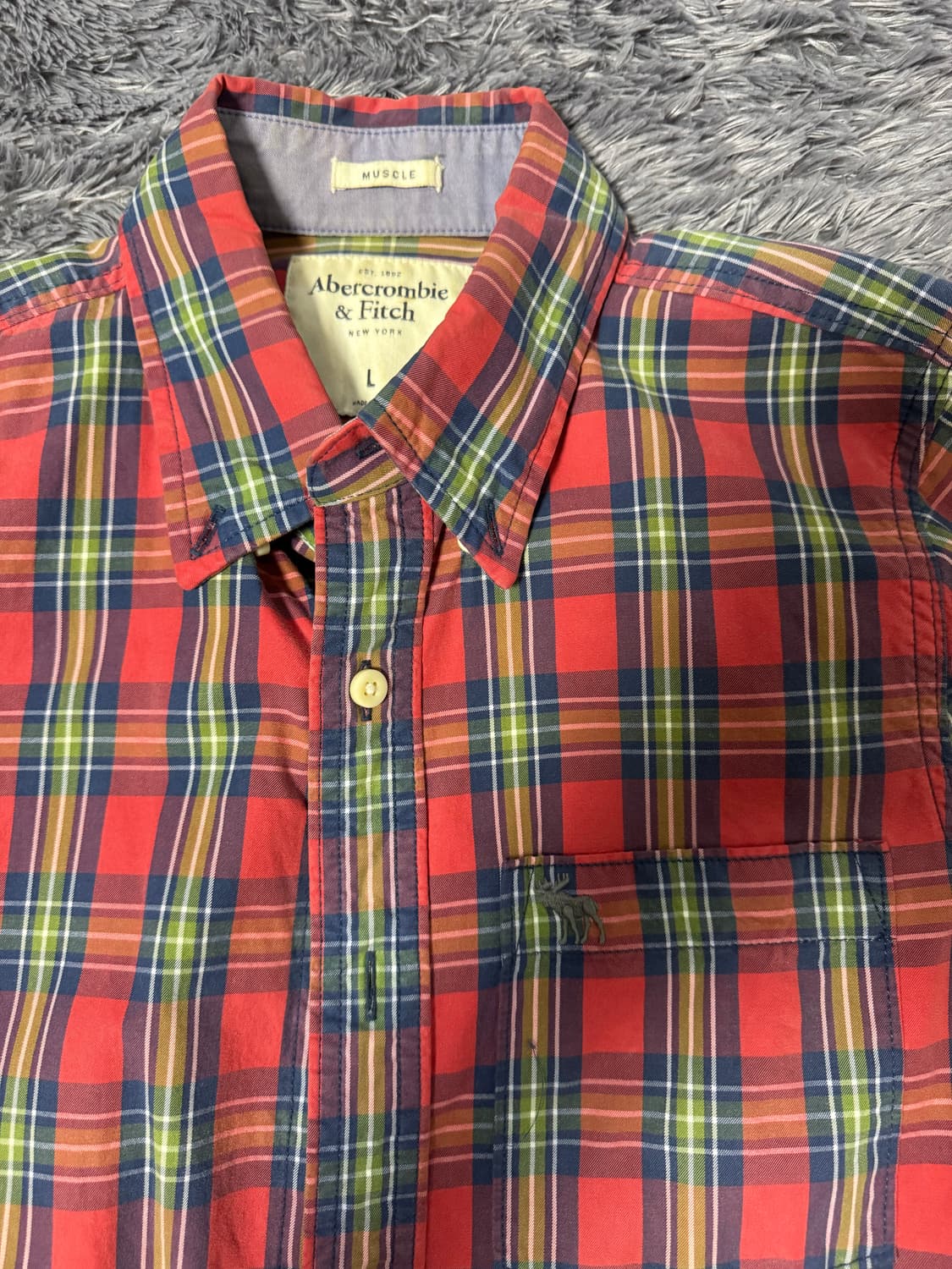 아베크롬비 체크 셔츠 상품이미지2