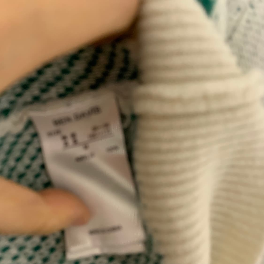 벤 데이비스 로고 니트 스웨터 빈티지 그린 M 남녀공용 상품이미지4