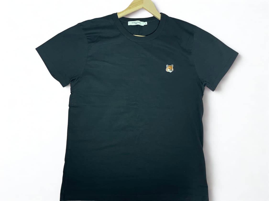 메종키츠네 블랙 반팔 티셔츠 XXL 상품이미지1