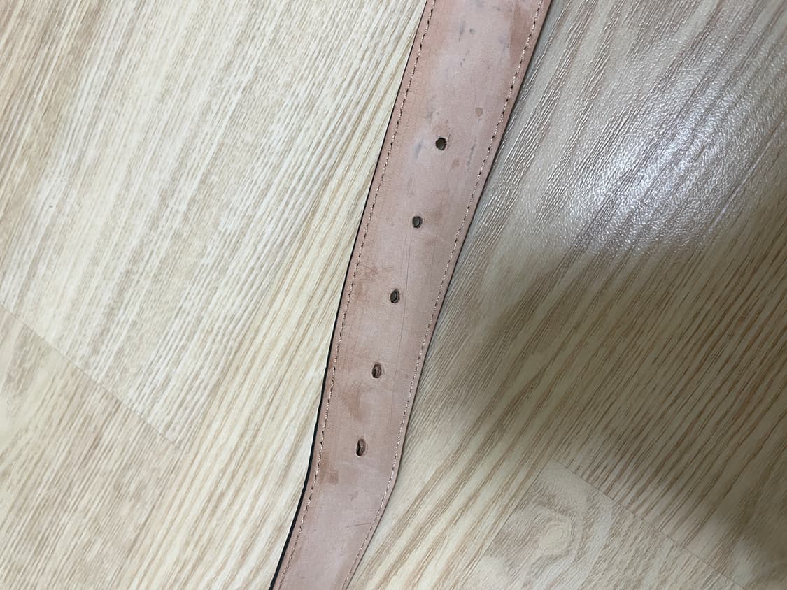 [34] 노아 noah 크록 엠보시드 메탈 팁 벨트 블랙 상품이미지6