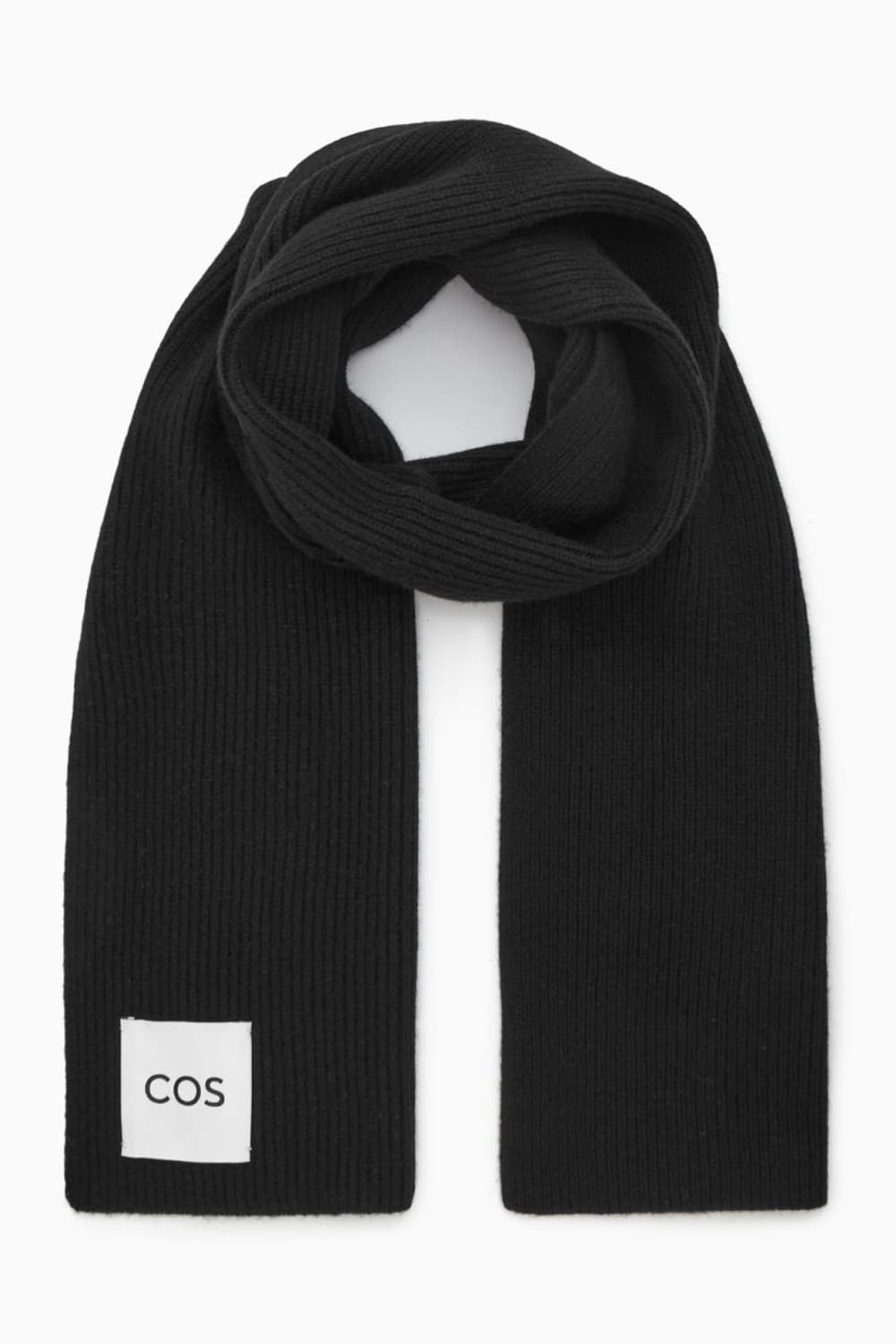 COS 울 블렌드 머플러 블랙 상품이미지5
