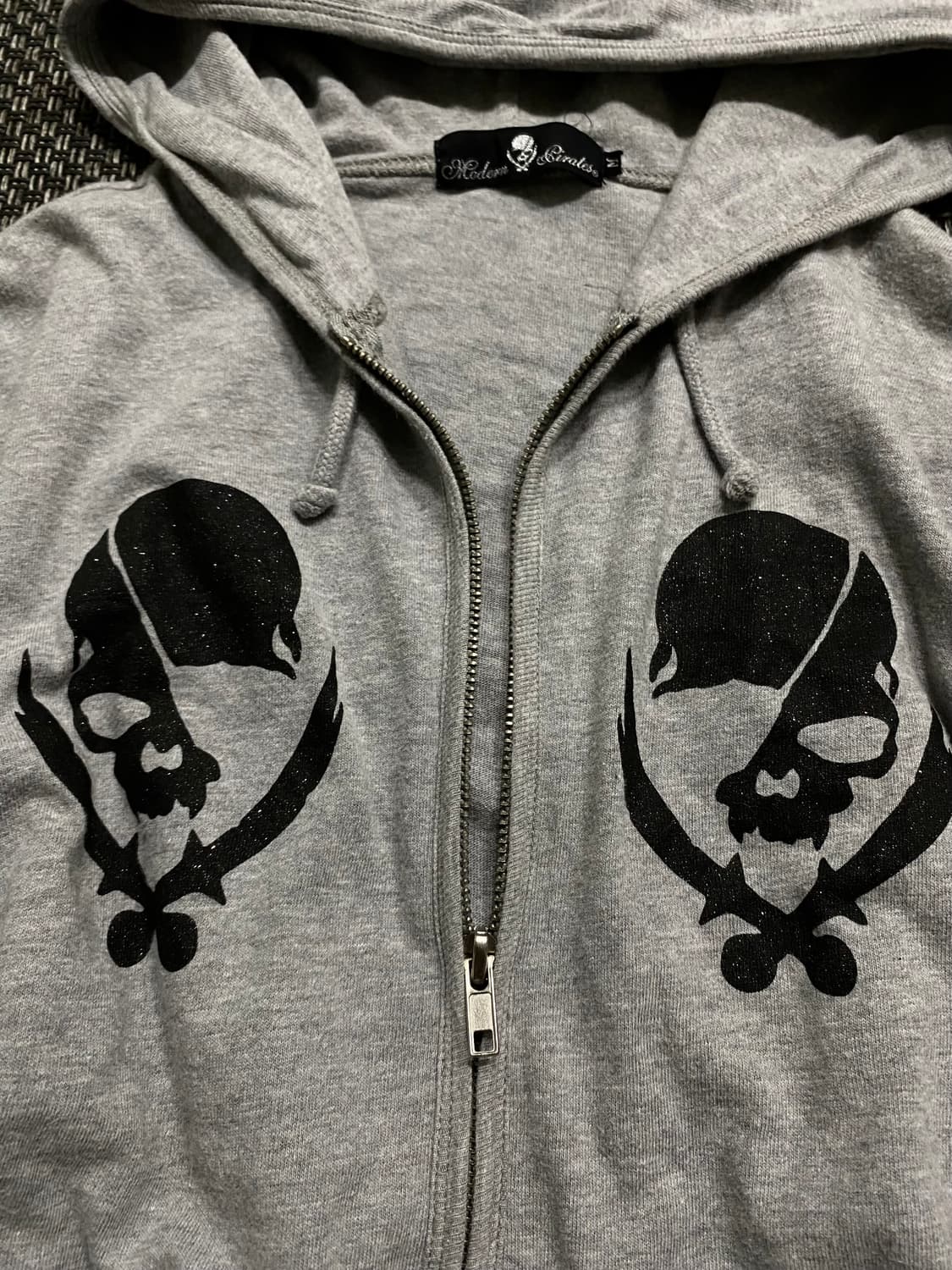 [JPN Brand] Skull Print Hoodie Zip Up펑크 상품이미지3