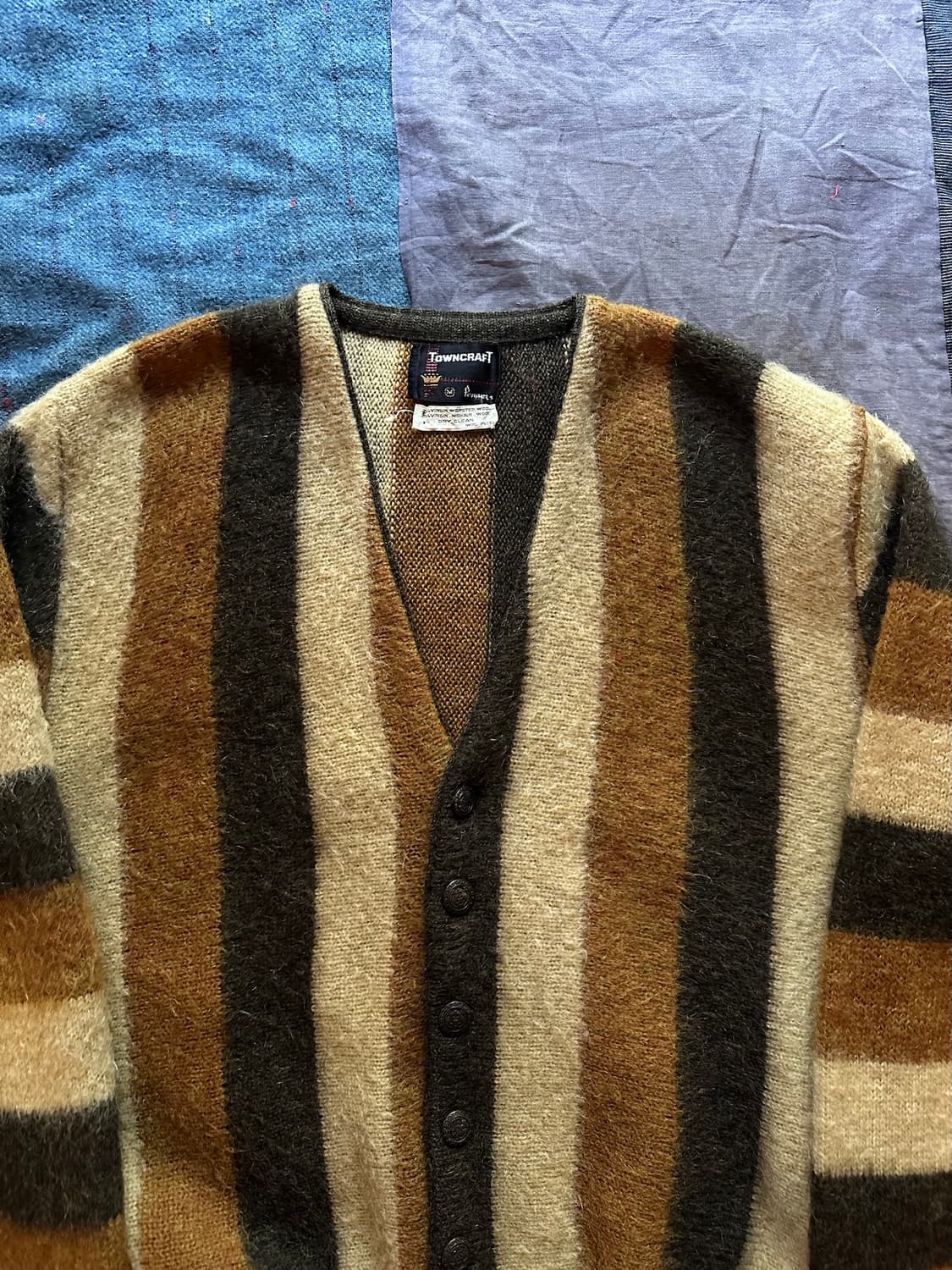 1960s JC Penney 타운크래프트 빈티지 모헤어 가디건 카디건 상품이미지3