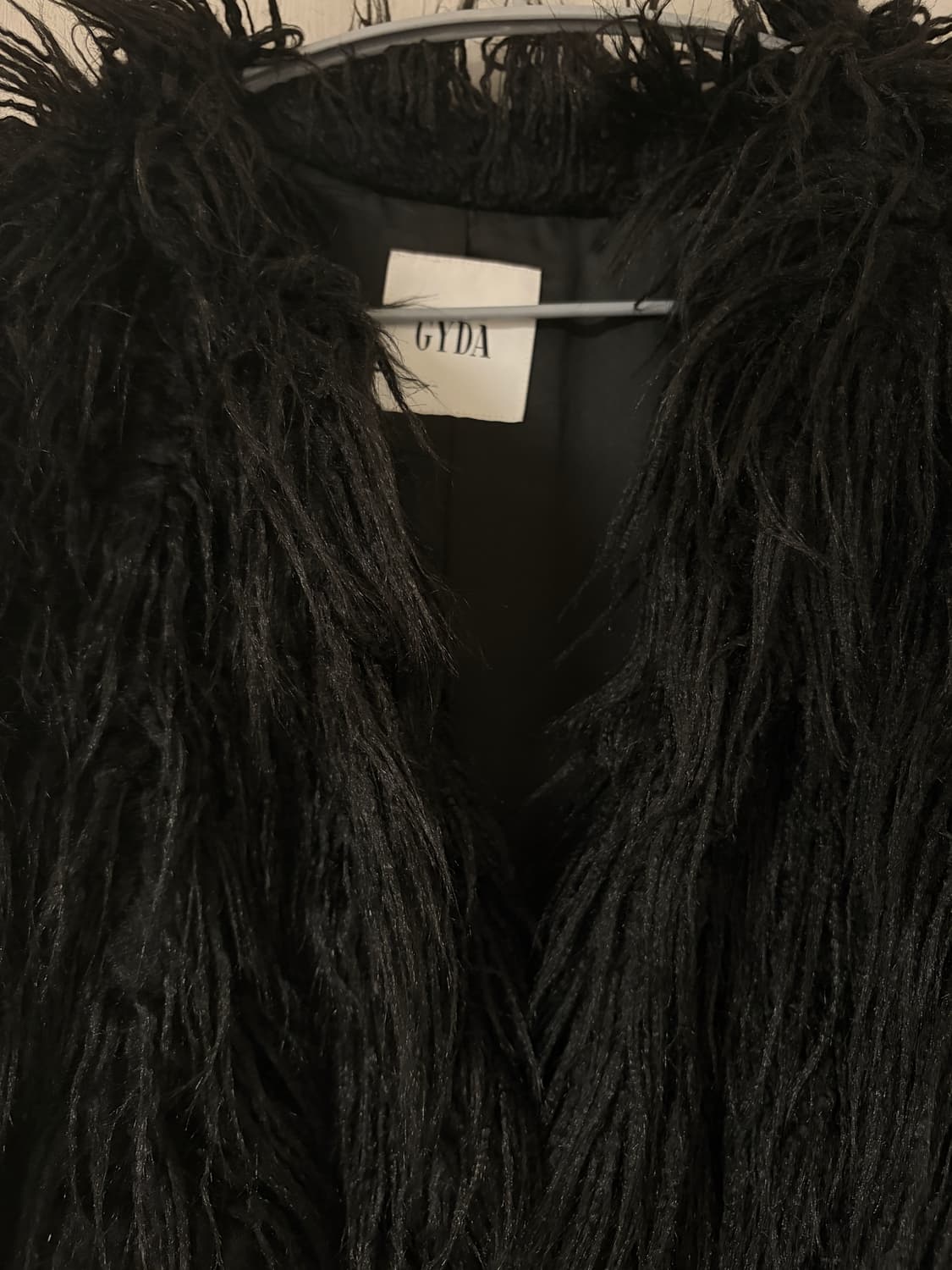 gyda 빈티지 블랙 퍼자켓 상품이미지3