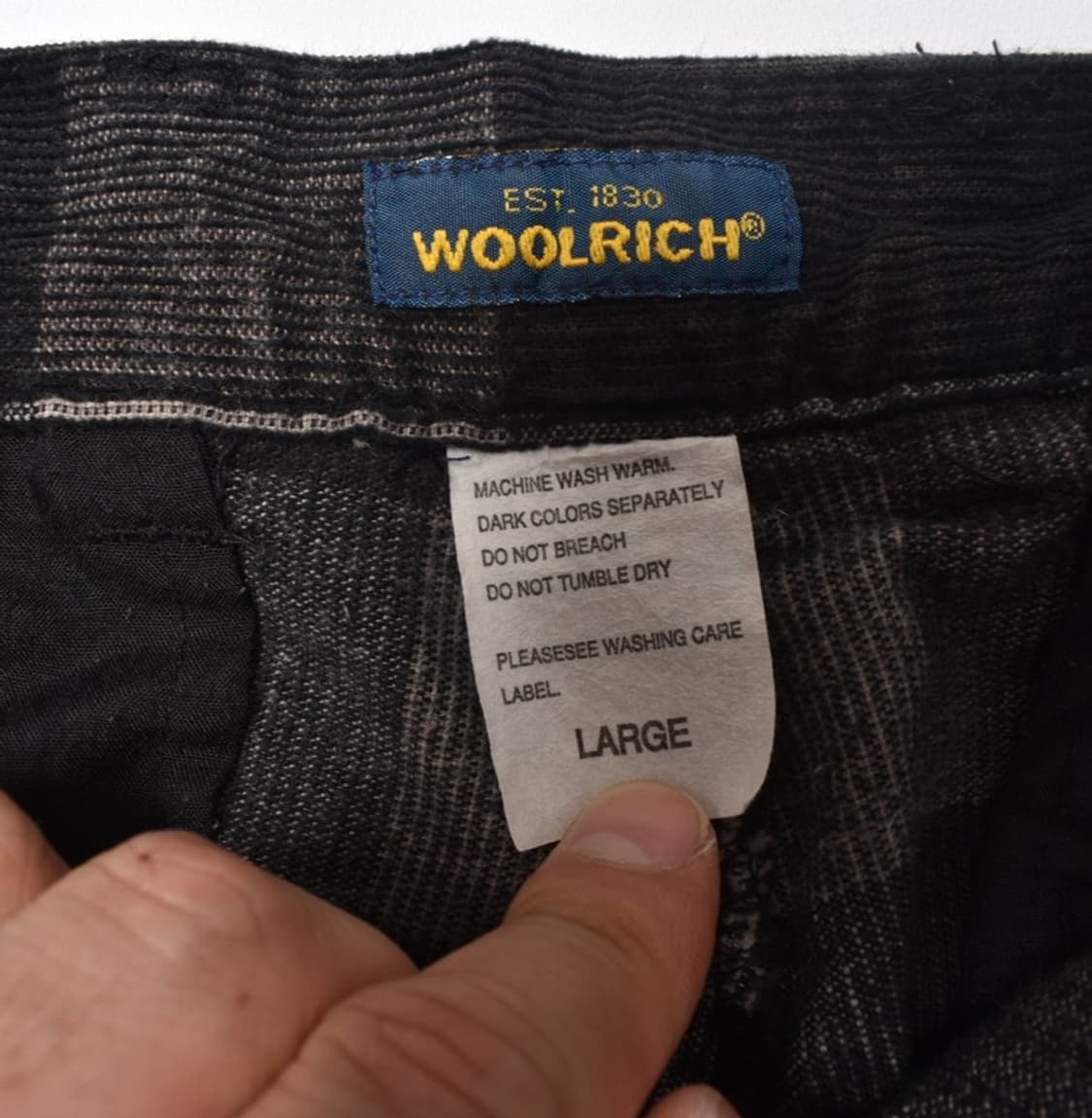 울리치 빈티지 구제 코듀로이 체크 바지 팬츠 L M25062420 상품이미지5