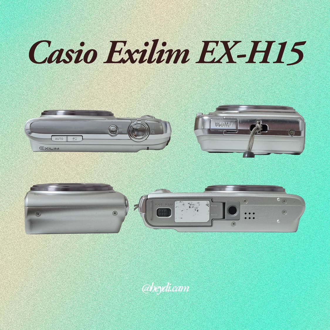 (츄디카)카시오 엑슬림 Casio Exilim EX-H15 화이트 상품이미지3